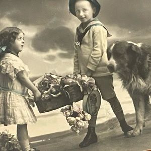 RARE VINTAGE 20th Century Postcard 1920 Nederland Holiday